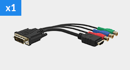 DVI-I to HDMI、コンポーネント用ブレークアウトケーブル